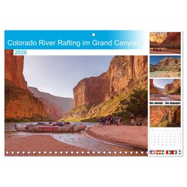Colorado River Rafting im Grand Canyon (Monthly Wall Calendar 2026 16.5" x 23.4" (open)), CALVENDO 14 Month Calendar