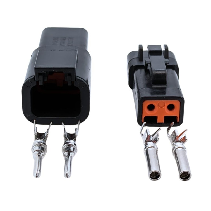 Black Male & Female Connector Set for Deutsch DTP Series