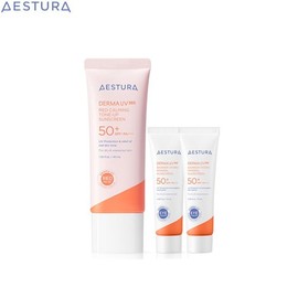 AESTURA Derma UV365 Red Calming Tone-Up Sunscreen SPF50+ PA++++ Set 3items