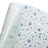 Holographic Star Clear PVC Vinyl 20cm*120cm Glitter Star Transparent Vinyl