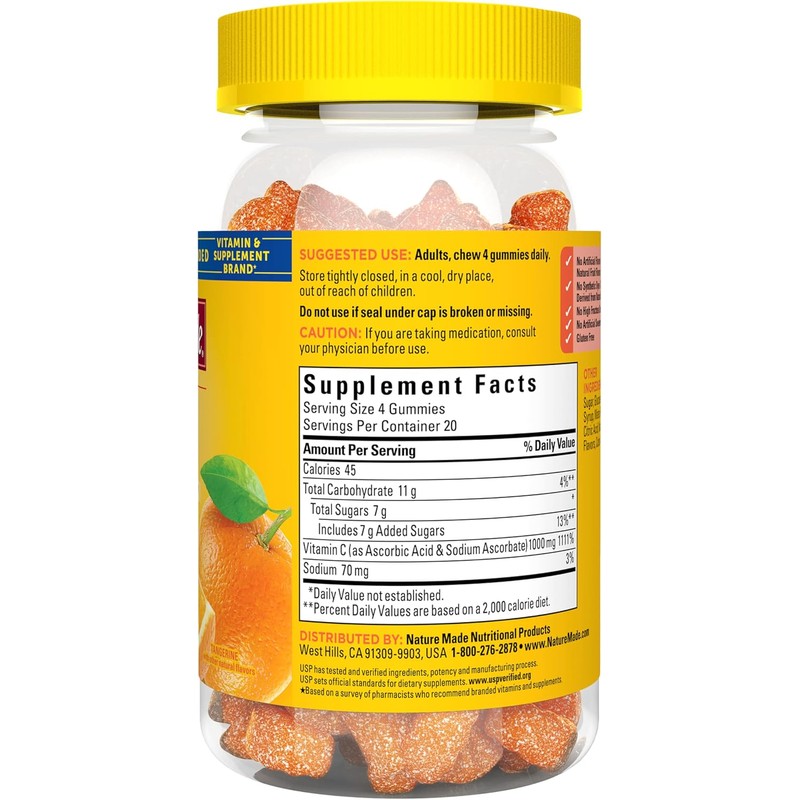 Nature Made Maximum Strength Dosage Vitamin C 1000mg per Serving,
