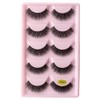 5 Pairs 3D Long False Eyelashes Fake Mink Eyelashes Ultra