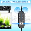 Tujoe 2 Pcs Aquarium Chillers Fan 3 Head Adjustable Fish
