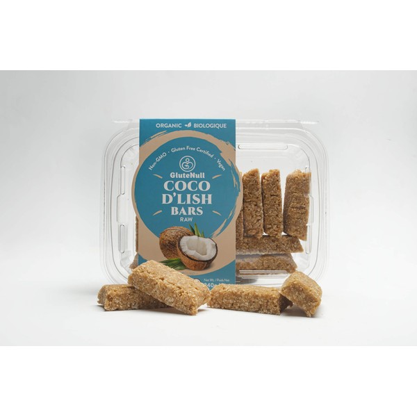Glutenull, Bar Coco Dlish Organic, 240 Gram - Vegan, Gluten-Free,