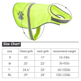 Geyoga 2 Pieces Dog Reflective Vest Adjustable Dog Safety Vest Pet Dog High Visibility Apparel for Outdoor Activities Walking Hunting (Orange, Fluorescent Yellow,XL)