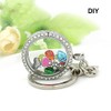IKAAR Keyring Magnet Empty Floating Charms Living Memory Lockets DIY