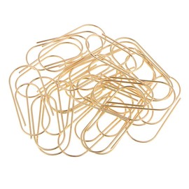 Giant Jumbo Paper Clips 50 x 20 mm Gold Pack of 20