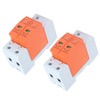 DEWIN Surge Protector, 2 Pieces Lightning Protection Device 2P 40kA