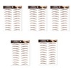 TEONEI Eyebrow Tattoos Stickers Safety Temporary Eyebrow Stickers (5 Sheets)