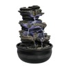 BBabe 15.7" High Rock Cascading Tabletop Fountain, Zen Meditation Indoor