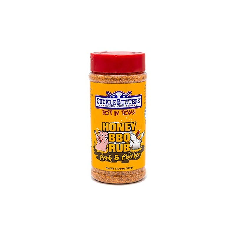 SuckleBusters Honey BBQ Rub: Award-Winning Sweet & Smoky, Sweey-Honey Seasoning