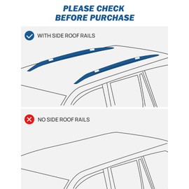 JOYTUTUS Roof Racks Cross Bars Compatible with GX460 2010-2023, Aluminum Roof Rail Cross Bars, Low Wind Noise Rooftop Cargo Carrier Crossbars