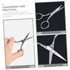 Ipetboom 3sets Facial Scissors Portable Small Eyebrow Hair Scissors Set