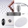 Rainfall Shower Head,8" Round Stainless Steel Rain Shower Heads with