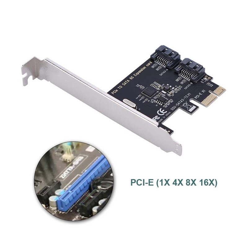 PCI-E Cards PCI Express to SATA 3.0 Controller Card, 2-Port