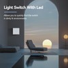 MVAVA Light Switch Single 1 Way Light Switch Flush-Mounted with