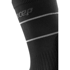CEP reflective mid-cut socks, black, men V