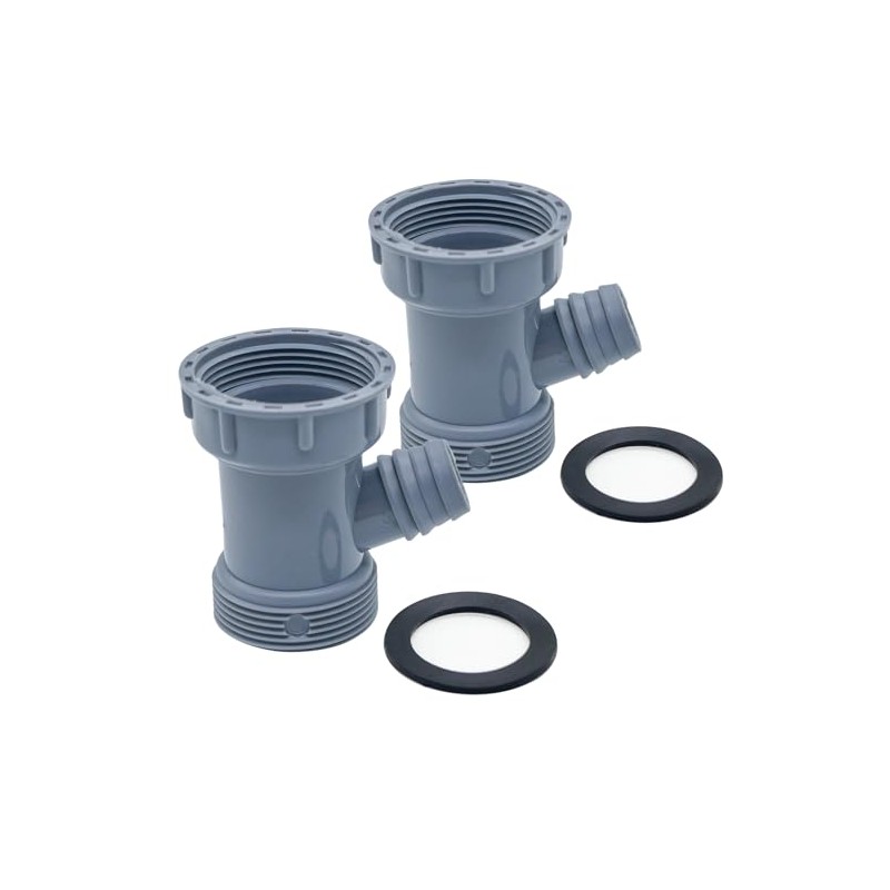 XJKJ 2 pcs kitchen sink drain pipe adapter Y-shaped, 1.77