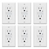 TOPGREENER LED Guide Light Receptacle with Automatic Daylight Sensor, Night
