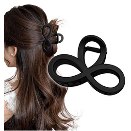 Herbeluemily Hair Clip, Hair Claw, Ducker Hair Claw, Hairpin, Hair Ornament, Clover, Matte Black
