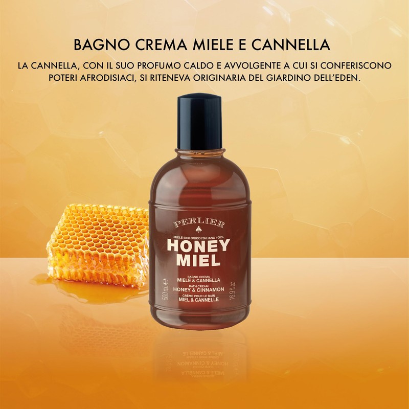 Perlier Honey Miel Bath Cream Honey & Cinnamon 500 ml