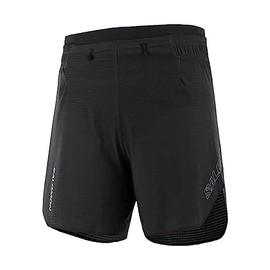 Salomon Women's Sense Aero 5'' Short, Deep Black, Medium