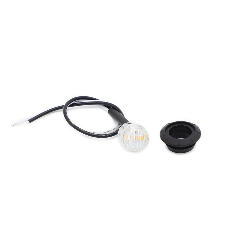 MADCATZ Meerkatt 3/4 Inch Mini Round White 3 LED Side