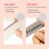 16 limas de uñas profesionales de grano 100/180, lavables, reutilizables