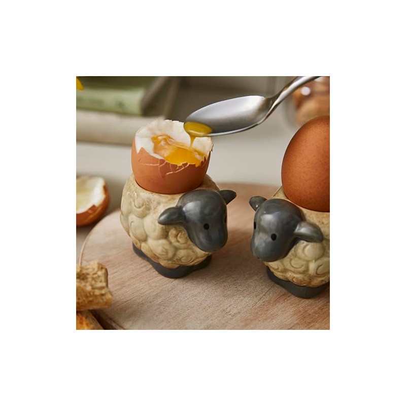 Cooksmart Highland Sheep Egg Cup Set of 2 | British