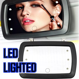 Unbranded Car Sun Visor vanity Mirror Makeup Sun-shading Cosmetic Mirror LED Light Torch