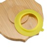 Relaxdays Bamboo Baby Plate with Suction Cup Owl Design, Non-Slip,