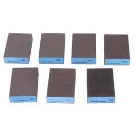 ANKROYU 7PCS Sanding Sponge, Compact Sander Block Sponge, Sander Sanding Block, Flexible Sanding Block, Abrasive Sponge for Furniture Manufacturing