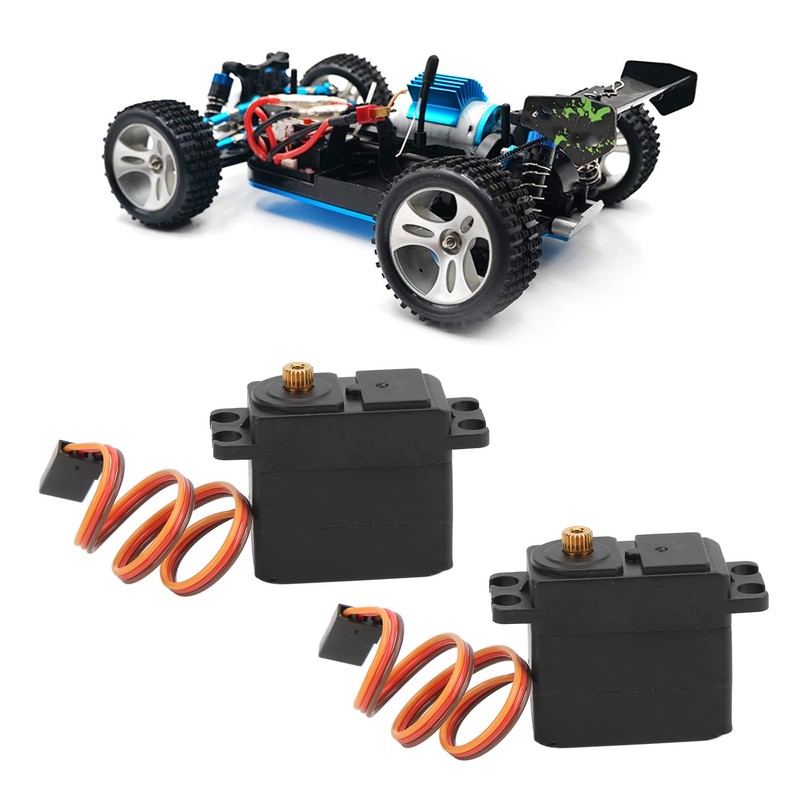 2 Pieces RC Steering Gear Servo Waterproof Digital Standard 2.2