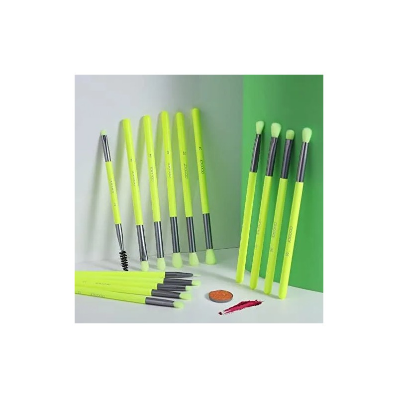 Docolor Juego De Brochas Para Sombra De Ojos, 15 Piezas,