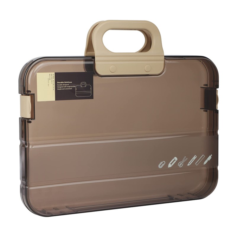 Document Box Large Capacity Portfolio Folder Transparent Visible Document Bag