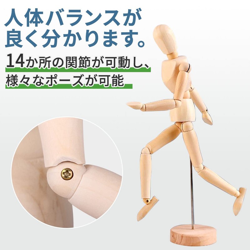 dodtazz Drawing Wooden Doll Hand, Set of 3, Hand, Right