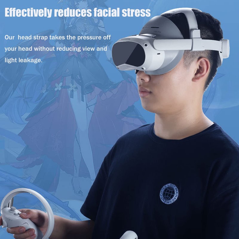 Head Strap Compatible for PICO 4/4 PRO VR Headset Adjustable