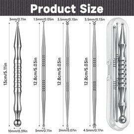 Sibba TMJ Relief Products Massage Tool Acupuncture Pen, 4Pcs Jaw Facial Head Body Acupressure Pen, Trigger Point Massager Tool for Reflexology, Deep Tissue Massage Tools