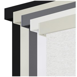 SUNOFF Cordless 100% Blackout Roller Shades Blinds for Windows Free-Stop,Pull Down Room Darkening with Valance,Thermal Insulated Woven Fabric Window Door Blinds for Home,Office,Linen 26" W x 72" L