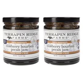 Terrapin Ridge Farms Blueberry Bourbon Pecan Jam - Two 11 Ounce Jars