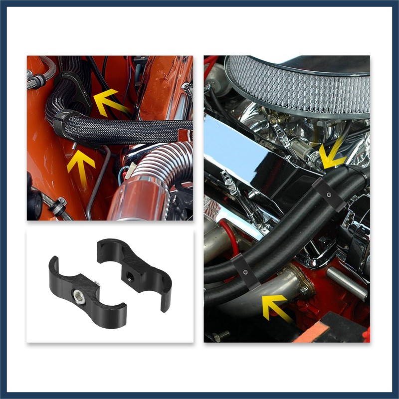 INFINAUTO AN12 Car Auto Hose Separator Clamp Fuel Line Connector