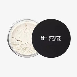 Cosmetics Bye Bye Poreless Finish Airbrush Loose Powder, Makeup Setting Powder with Collagen & Antioxidants, .23 oz, Full Size