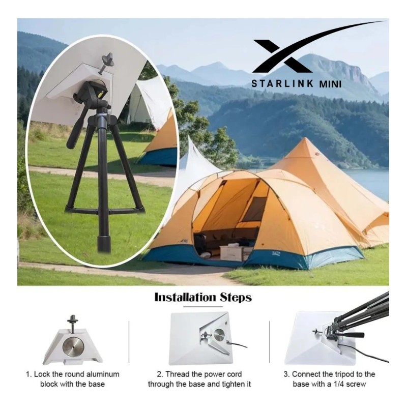 Soporte Tripie Plegable Para Antena Starlink Mini