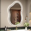 SMIROR Irregular Led Bathroom Mirror 20x 32 inch, Cloud Lighted