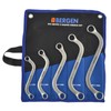 Metric S Shaped Bent Obstruction Spanner Wrench Set 5pc 10mm