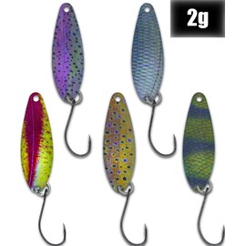 Paradox Fishing Trout Spoon Sets Spoons 2.0 g with Snaps I Trout Bait Set for Trout Fishing Trout Blinker Spoon Trout Bait Trout Set Spoon Trout - Spoons Trout (2.0 g)