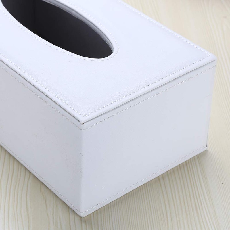 KINGFOM™ Rectangular PU Leather Facial Tissue Box Tissue Holder for