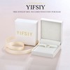 YIFSIY Women Ruby Leverback Earrings 925 Sterling Silver Triangle cut
