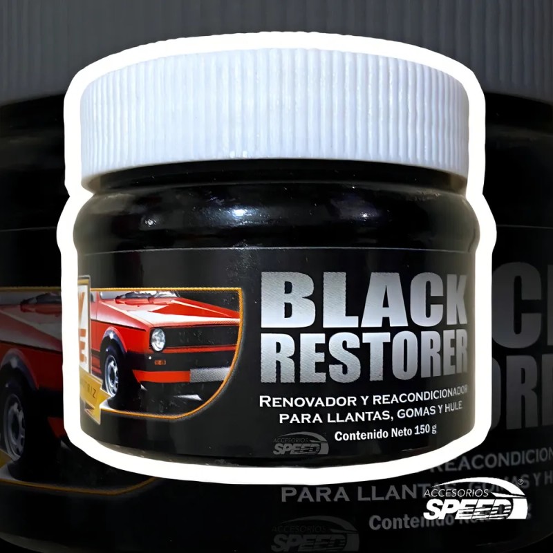 Restaurador De Plasticos Maltratados Para Auto 150g Ns Color Negro