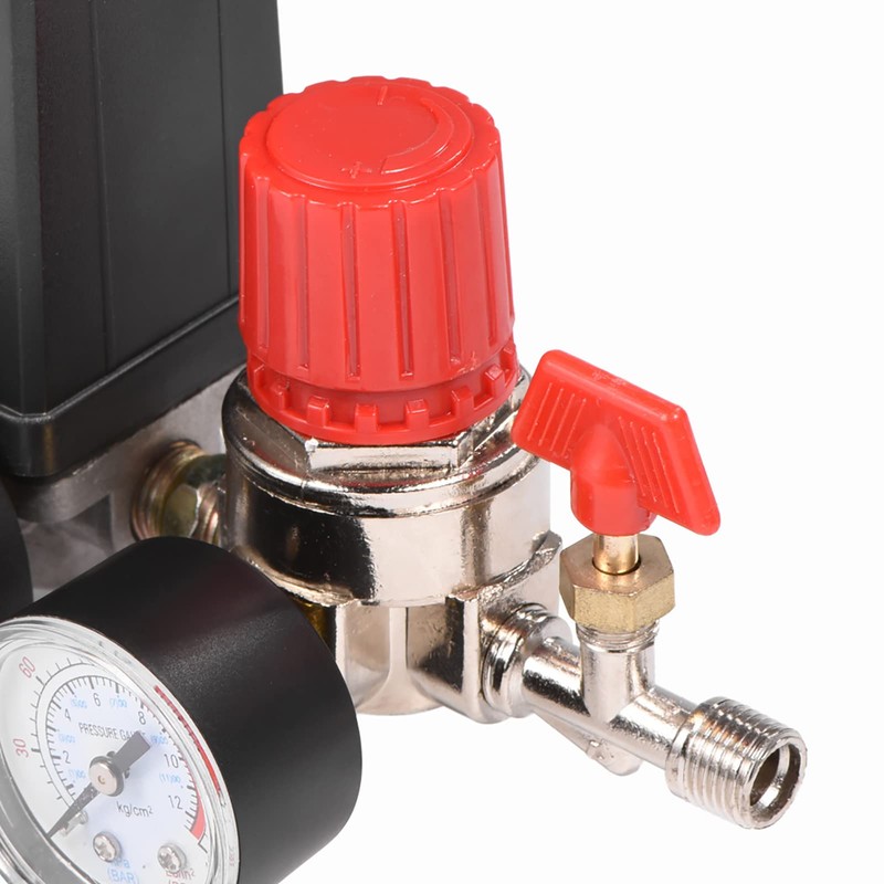 VOBOR Druckschalter Kompressor,G1/8" Druckregler Kompressor,Kleiner Luftkompressor Zubehör Kompressor Ersatzteile Mit